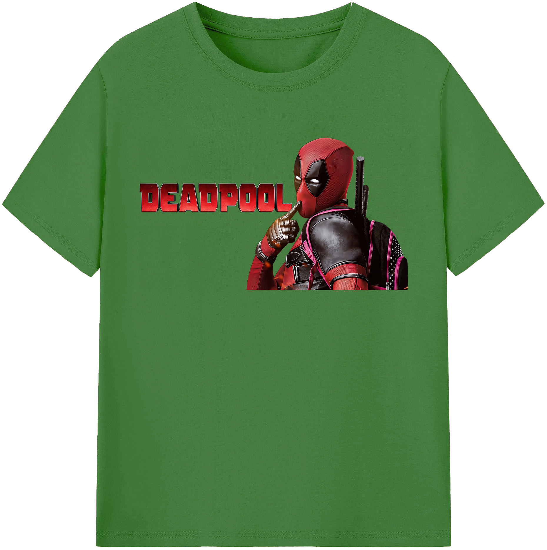（画像用） Deadpool デッドプール レディースカジュアルプリントTシャツ（綿100％）